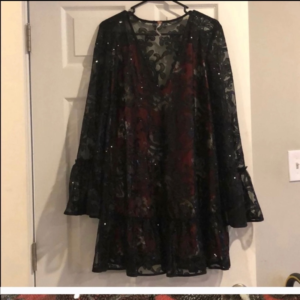 Falling flowers dress